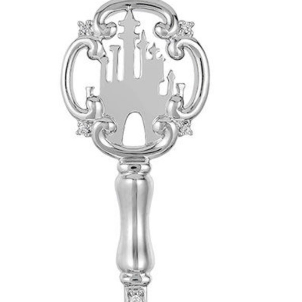 Sterling silver Disney key necklace